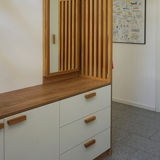 Garderobe Bornstedt - Sideboard mit Spiegel