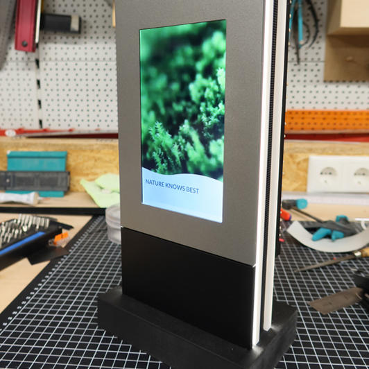 Erster Displaytest