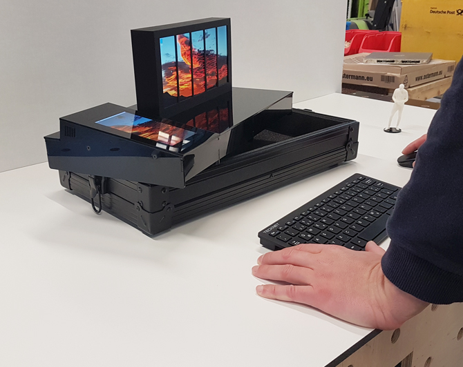 Servermodell in Szene gesetzt