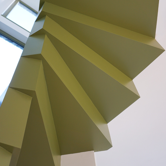 Fertige Treppe von unten