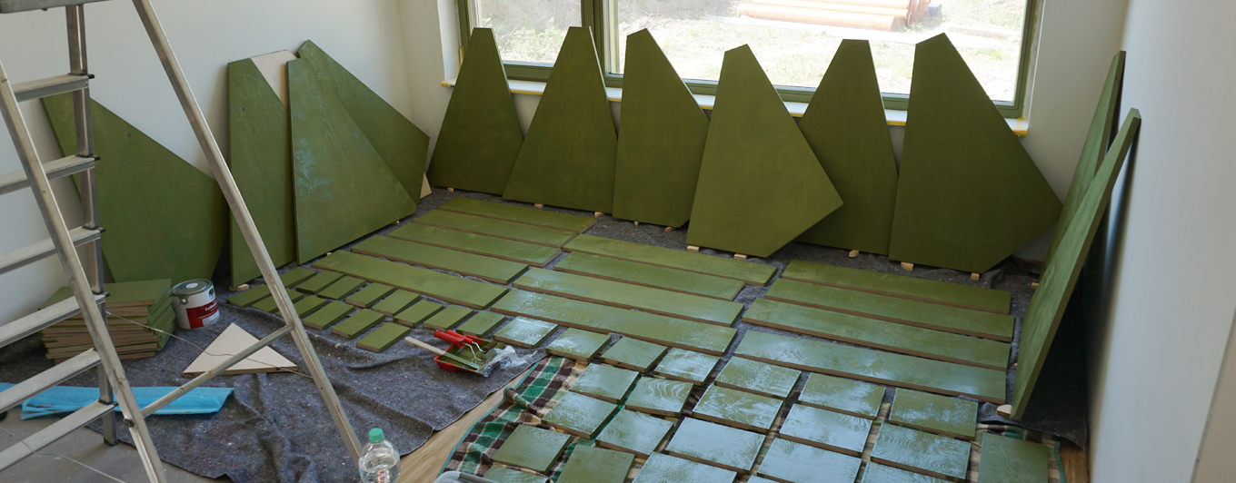 Lackierte Einzelteile